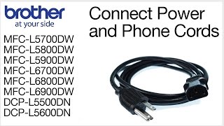 02.How to connect the cords to the Brother MFC-L5900DW