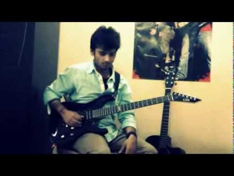 jana gana mana (Indian national anthem) on electric guitar with...