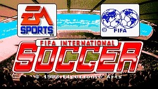 Fifa International Soccer Gameplay Sega Mega Drivegenesis.