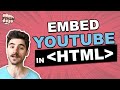 Embed a YouTube Video in HTML and Make it Responsive (CSS included)