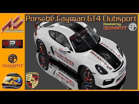✅Simpit Porsche Cayman GT4 Clubsport at New Jersey Motorsports Park (Week 6-Race 1) - Assetto Corsa
