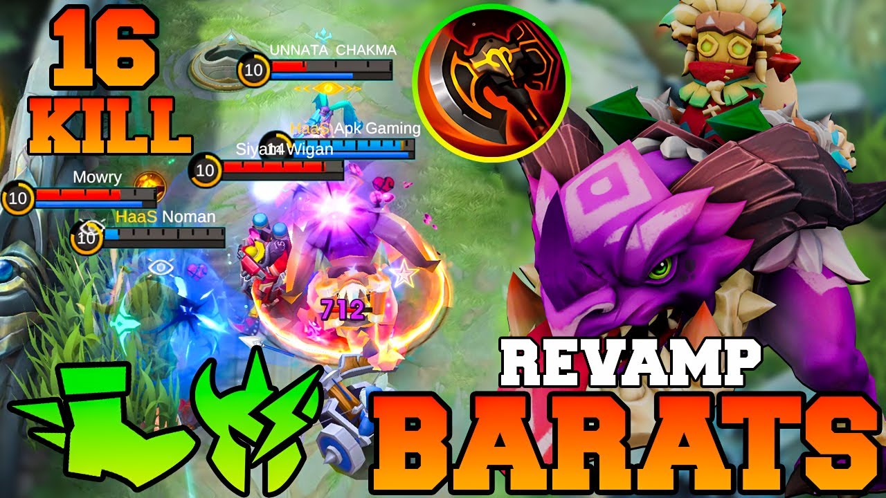 New Barats Revamp Gameplay !! Cheap MLBB Best Build New Barats Revamp Gameplay !! Cheap MLBB Best Build