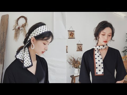 Hướng Dẫn 10 Cách Thắt Khăn Turban Vuông - Khăn Lụa Vuông - DMIJ CHANNEL