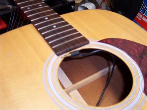 LR Baggs M1A active pickup How to install the M1A on a guitar