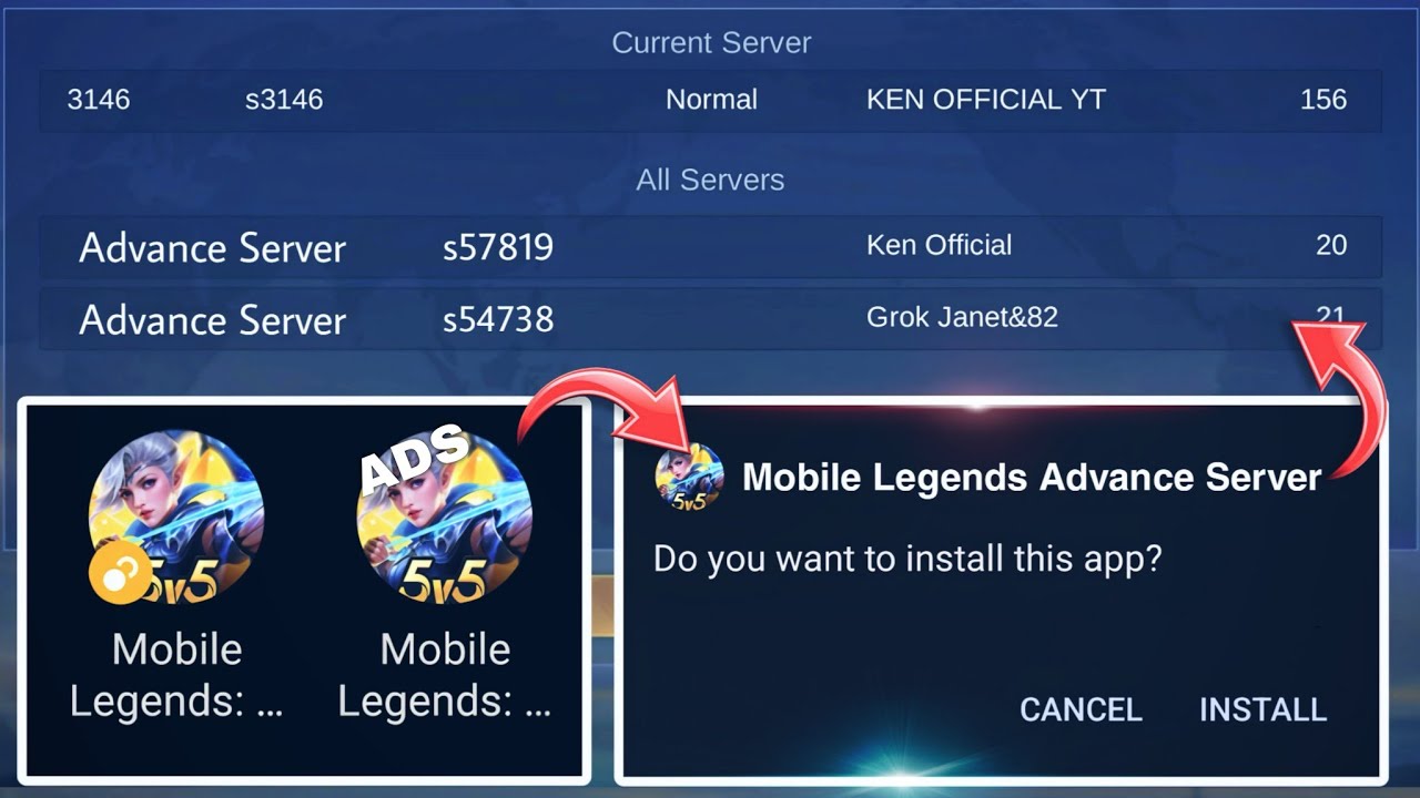 INSTALL NEW MLBB ADVANCE SERVER APK & GET INSTANT ACCESS INSTALL NEW MLBB ADVANCE SERVER APK & GET INSTANT ACCESS