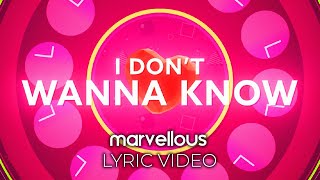 Silience - I Don't Wanna Know (Lyric Video)
