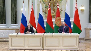 Пресс-Конференция Путина И Лукашенко По Итогам Российско-Белорусских Переговоров / 19.12.2022 Года