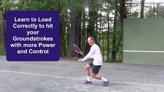 Tennis Instruction: Load your Groundstrokes for Power, Efficiency and Control