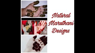 Natural Maruthani Design Ideas Natural Gorintaku Designs