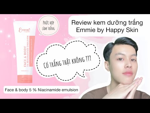 Dưỡng trắng da toàn thân hiệu quả với Face & body 5% Niacinamide emulsion từ Emmie by Happy Skin