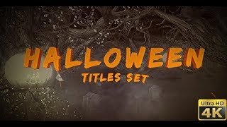 Halloween Titles Set