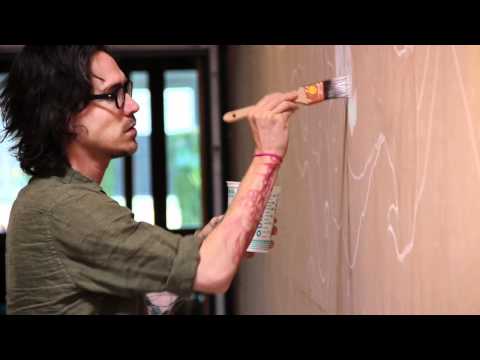 Brandon Boyd lets our cameras inside Space Gallery where he's working on 