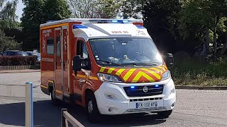 Départ Du Vsav 01 Du Centre De Secours Principal Deaubonne. Sdis 95