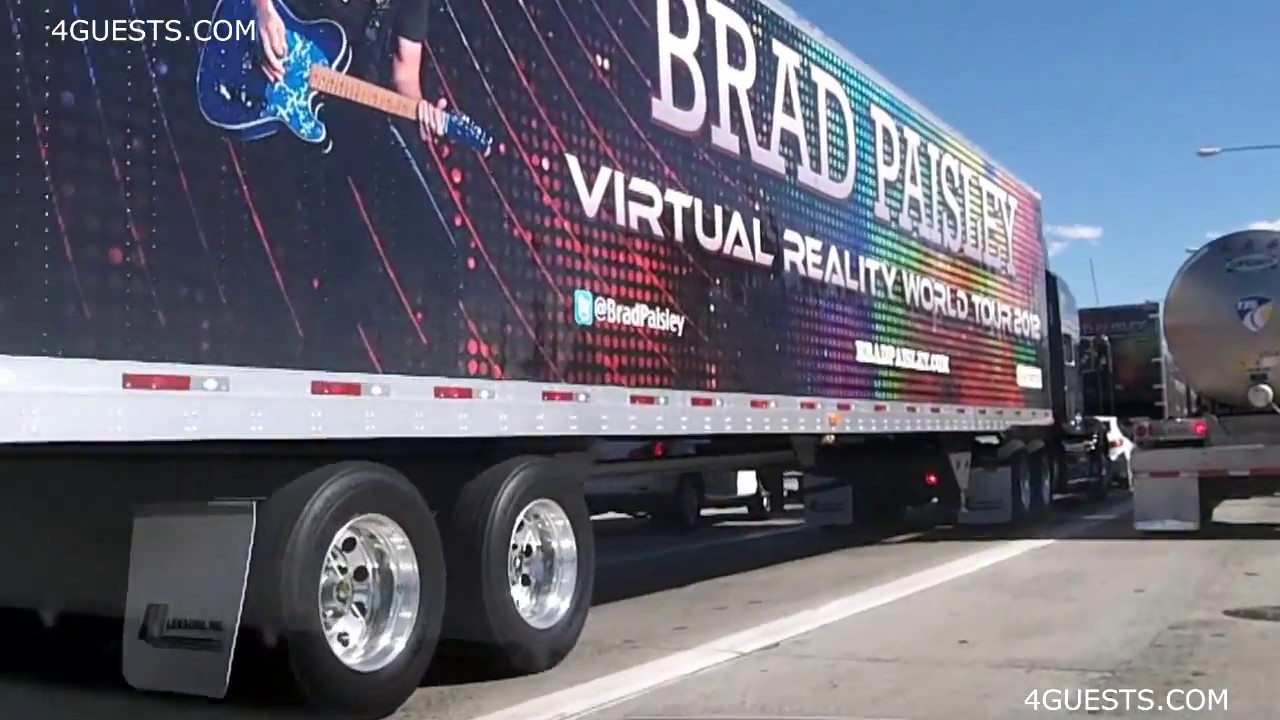 BRAD PAISLEY TOUR TRUCKS ~ ARIZONA  YouTube