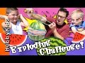 EXPLODING Watermelon! Rubber Band Challenge + Dinosaur Eats. ...