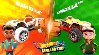 Hot Wheels Unlimited 2 Lets Race 2 Dawgzilla Vs Dawgzilla In World Tracks