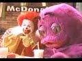 1984 Mcdonalds Grimace Commercial