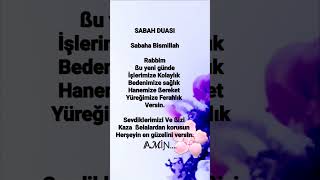 Sabah Duası Sabaha Bismillah