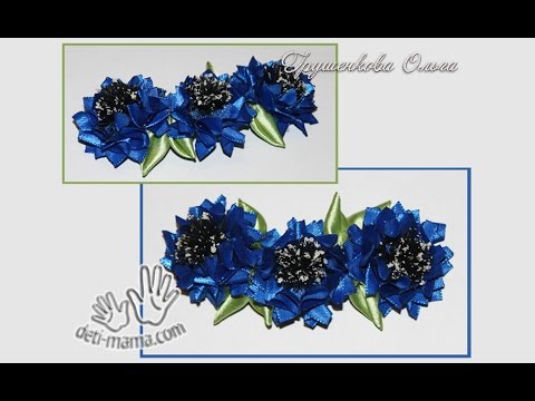 Серёжки из лент Серёжки из лент