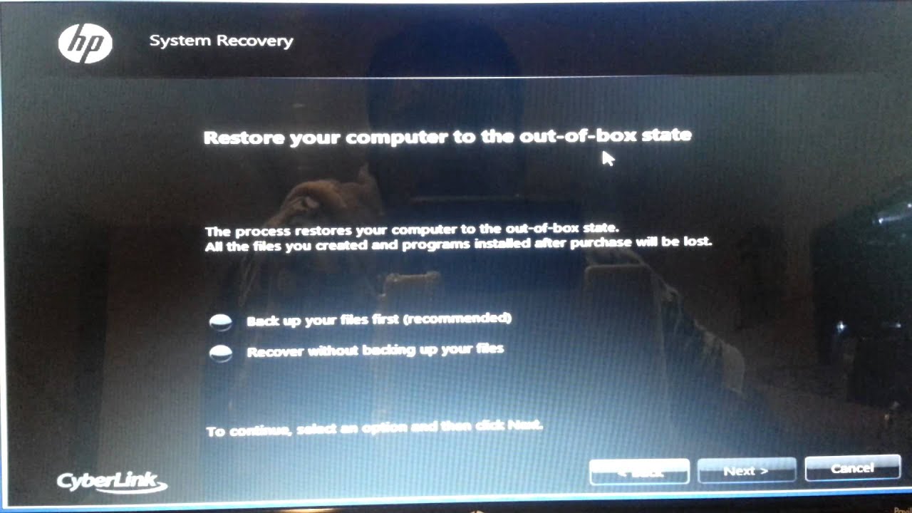 factory reset pc windows 10