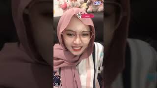 hijab cantik terbaru asia jilbab main lidah bigo live