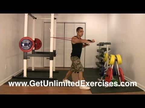 Fitness Band - Anchored Left Arm Press