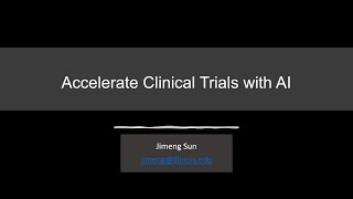 Accelerate clinical trials with AI - ICML'24 presentation