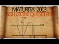 Maturità 2013 soluzioni seconda prova liceo scientifico - Quesiti PNI Sperimentale