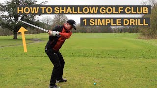 HOW TO SHALLOW THE GOLF CLUB AND HIT IT FURTHER