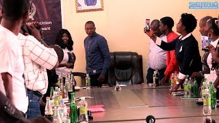 Sierra Network At Prezo Koromas Junction - Miss Mano River Union Beauty Pageant Press Conference