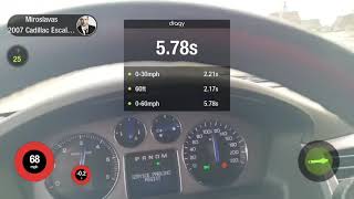 2007 Cadillac Escalade Esv 6.2L Acceleration 0-60 Mph