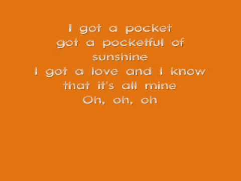 Natasha Bedingfield- Pocket Full Of Sunshine ( lyrics )