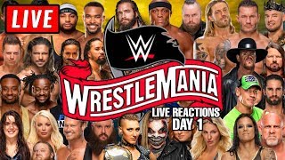 🔴 WWE Wrestlemania 36 Live Stream Day 1 Reactions - Full Show Watch Along