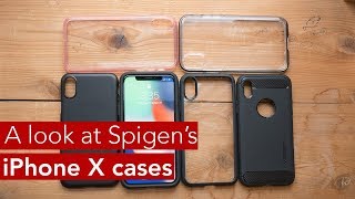 Spigen's iPhone X cases