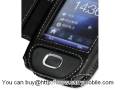 Foto pequena Carrymobile Leather Case for HTC Touch Viva/HTC Opal 100 - Book Type (Black)