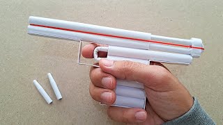 Diy - A4 Kağittan Mermi̇ Atan Tabanca Nasil Yapilir - Çok Etkili