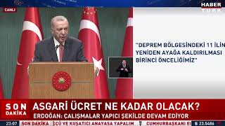 Cumhurbaşkanı Erdoğan kabine toplantısı sonrası açıklama yapıyor