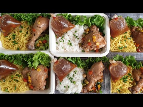 เมนูข้าวกล่องง่ายๆ ข้าว/บะหมี่ไก่อบซอสสูตรทำขาย ทำกินเองก็ได้ ทำขายก็ปัง พร้อมคำนวณต้นทุนให้