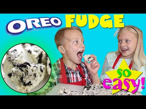 Kid Size Cooking: Oreo Cookies n Cream Fudge