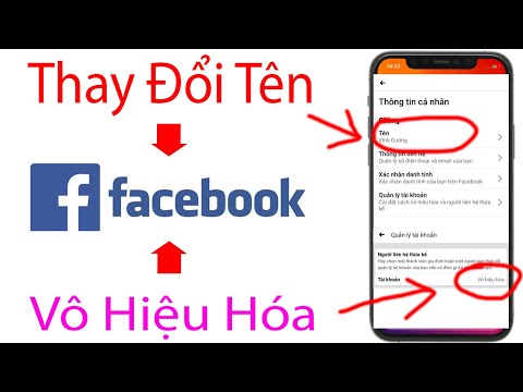 Cách đổi tên facebook 2020 trên điện thoại | Cách vô hiệu hóa tài khoản facebook