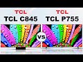 TCL C845 - "mini LED" All Round LCD TV vs TCL P755 QDLED Gaming 4k Tv | TCL Global