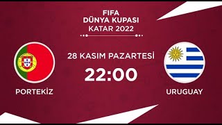 PORTEKİZ-URUGUAY-DÜNYA KUPASI-CANLI YAYIN-PES 2021