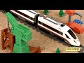 बच्चों के लिए यात्री गाड़ी और निर्मान वाहन | Lego Train and construction vehicles | Kiddiestv hindi