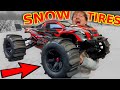 Nastiest Tires on RC Car - Traxxas XRT in snow