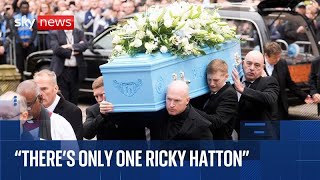 Huge Crowds Outside Ricky Hattons Funeral In Manchester Sky News Coverage