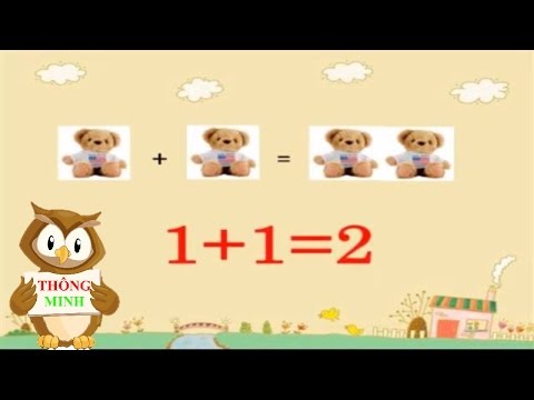 Dạy bé học toán | phép cộng cho trẻ mầm non | em tập làm toán lớp 1 | dạy trẻ thông minh sớm