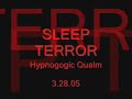 Sleep Terror- Hypnogogic Qualm