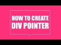 How to create Div Pointer - pure html css tutorial