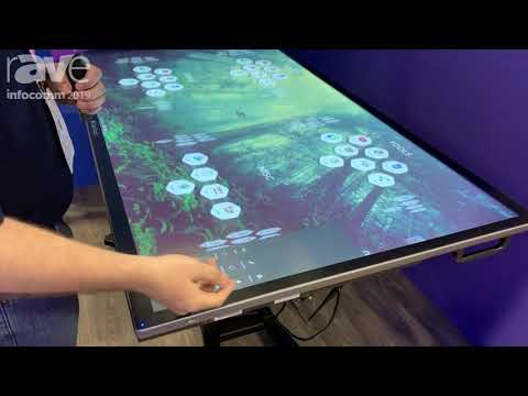 InfoComm 2019: Clear Touch Demos New 7000X PCAP Interactive Touch Display With Convertible Mount