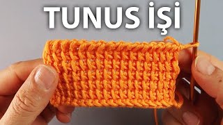 Altının Kıvrılmamasına Kesin Çözüm - Tunus İşi Başlangıç - Tunisian Crochet